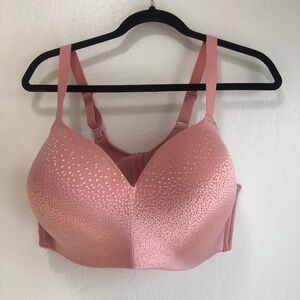Wacoal Bra 40dd Pink Back Appeal Wirefree Contour Style 856303 Smoothing